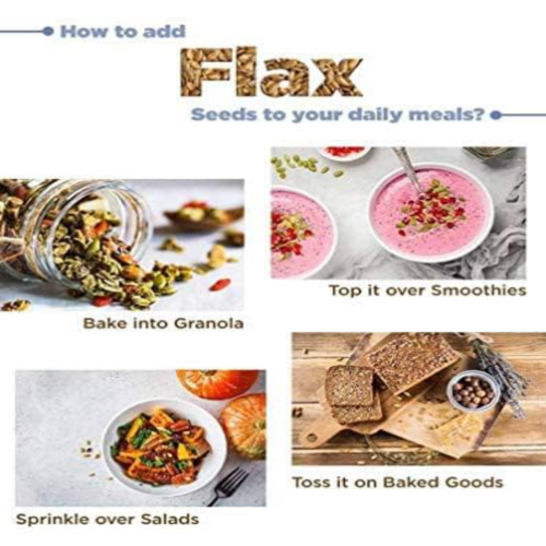 Vedahillz Flax Seeds for Holistic Health Made from Fresh Handpicked Flax Seeds